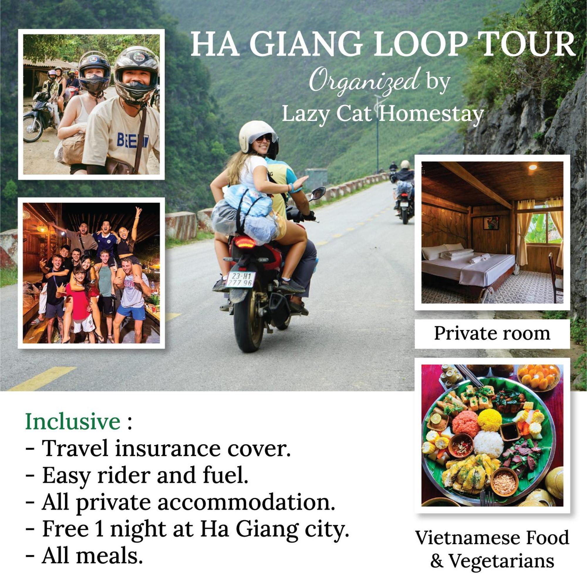 Lazy Cat Homestay - Motorbikes Rental & Tours Ha Giang Eksteriør bilde